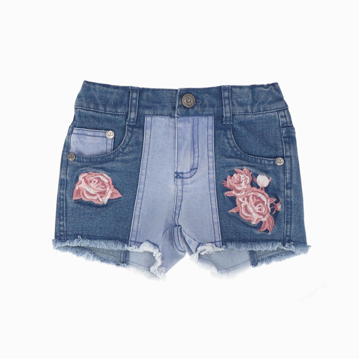 LIMONADA - Short bebé bicolor celeste Limonada