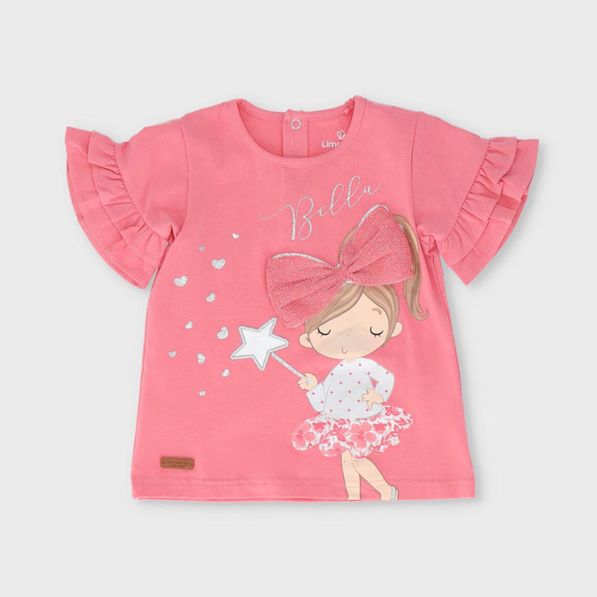 LIMONADA - Conjunto bebé con estampado y puntos coral Limonada