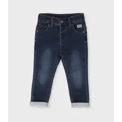 BLACK AND BLUE - Jeans bebé recto azul