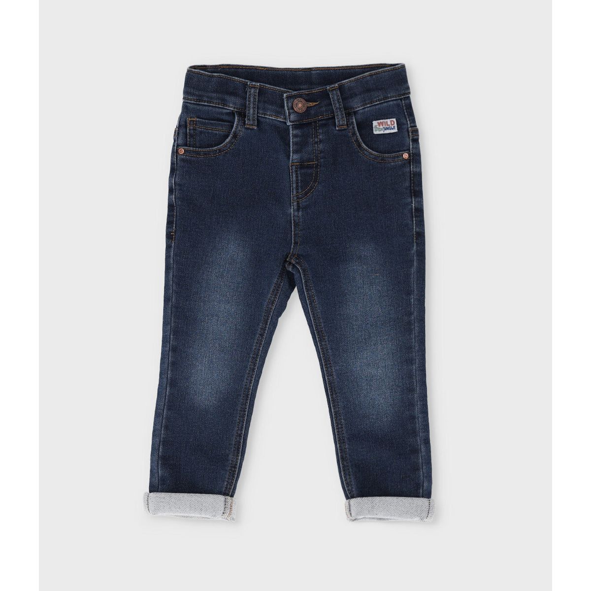 BLACK AND BLUE - Jeans bebé recto azul Black and Blue