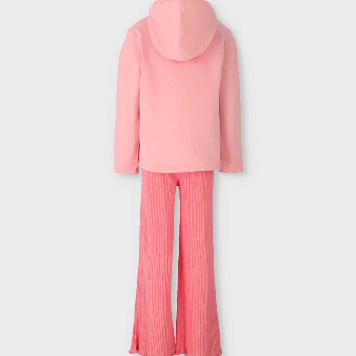 LIMONADA - Conjunto niña puntos y flores coral Limonada