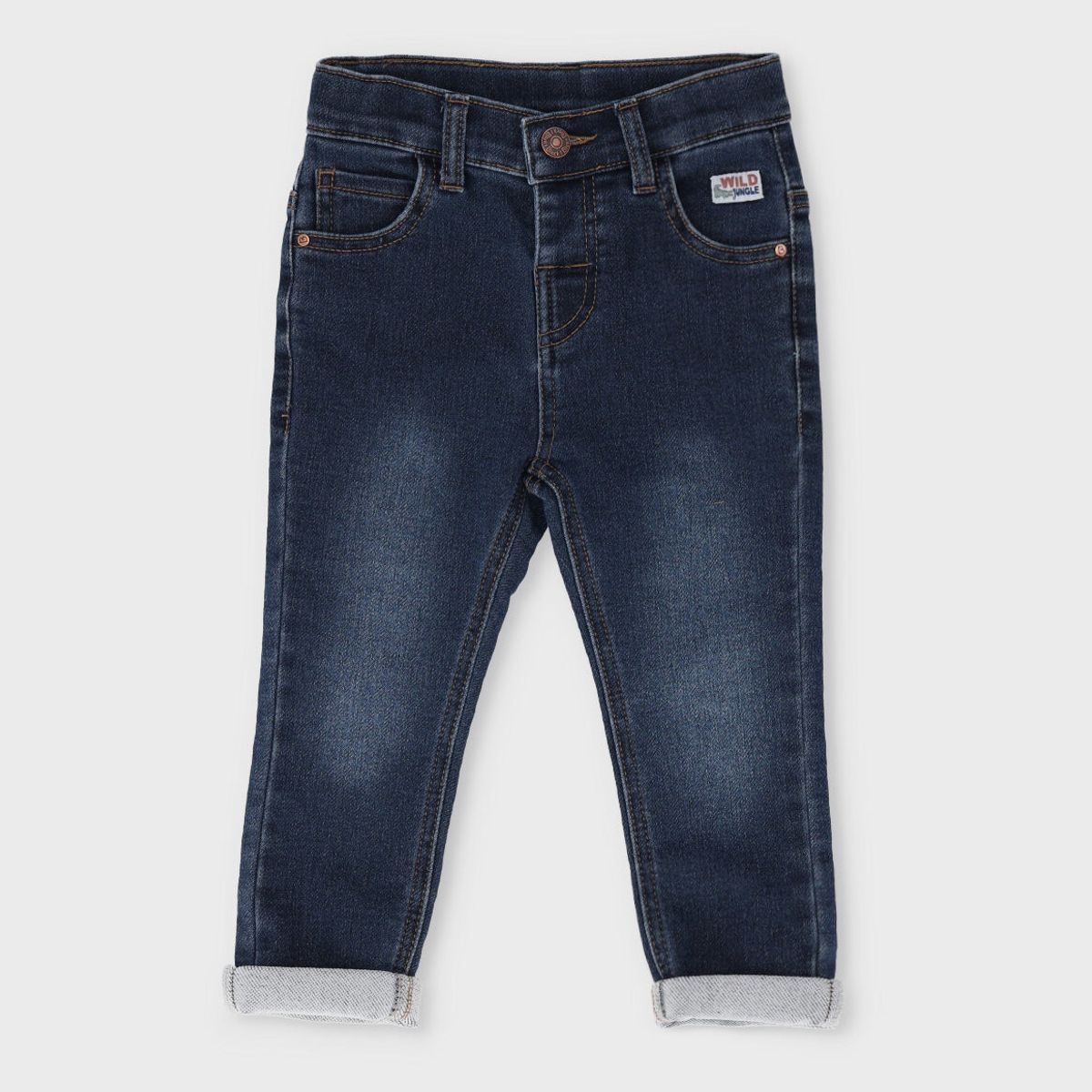 BLACK AND BLUE - Jeans bebé recto azul Black and Blue