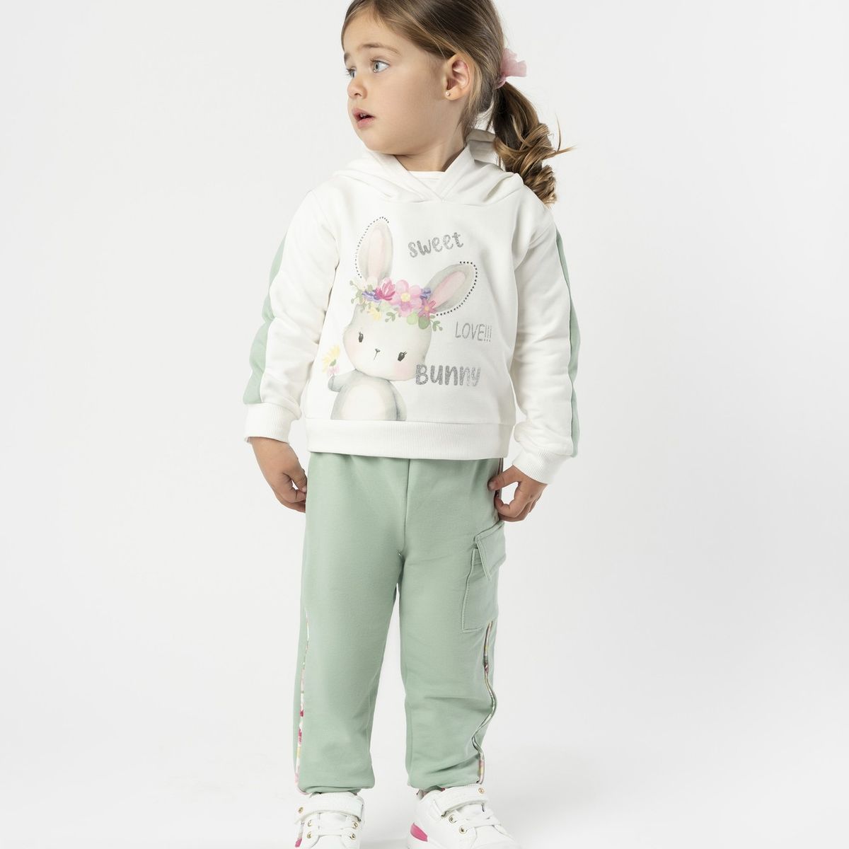 LIMONADA - Buzo bebé con conejo verde Limonada