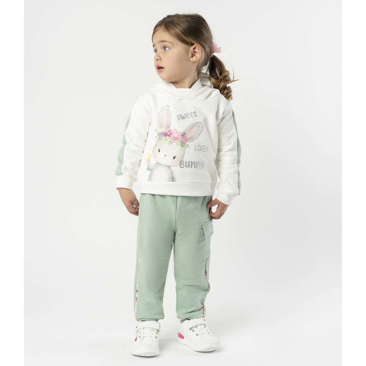 LIMONADA - Buzo bebé con conejo verde Limonada