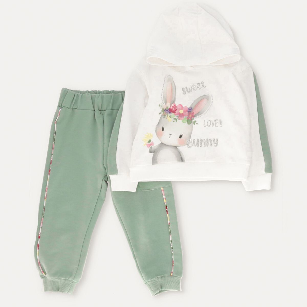 LIMONADA - Buzo bebé con conejo verde Limonada