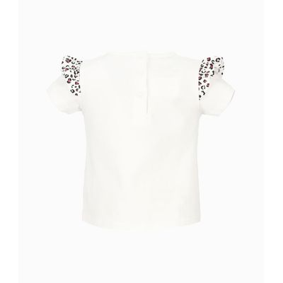 Imagen 2 del producto Polera manga corta bebé con leopardo blanco