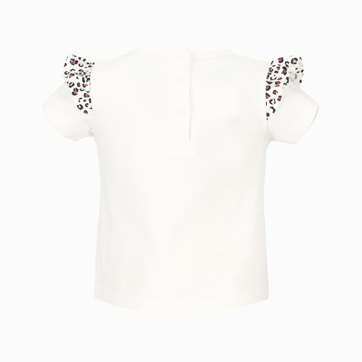 LIMONADA - Polera manga corta bebé con leopardo blanco Limonada