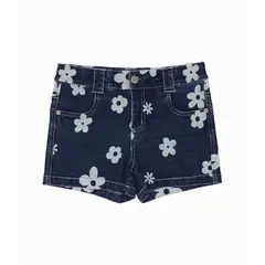 LIMONADA - Short niña con flores azul