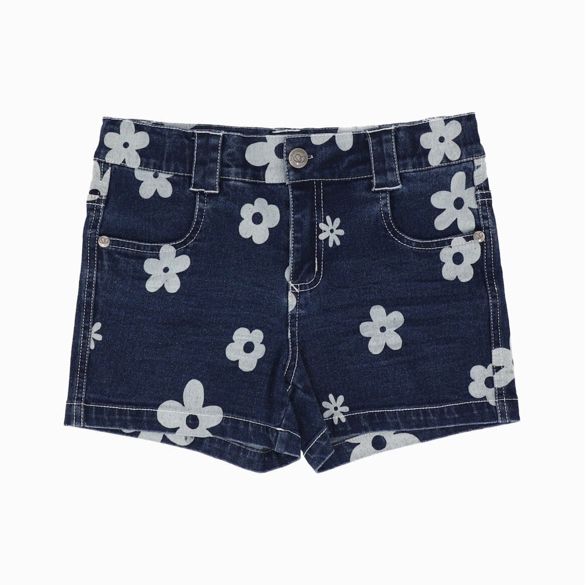 LIMONADA - Short niña con flores azul Limonada