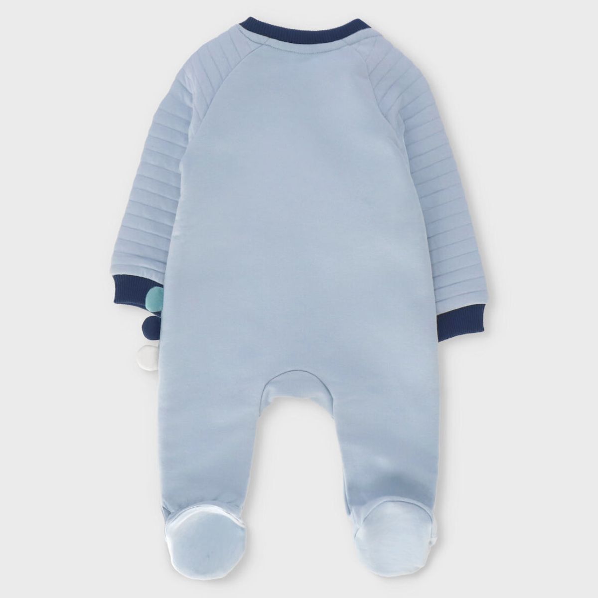 BLACK AND BLUE - Enterito recién nacido baby dino celeste Black and Blue