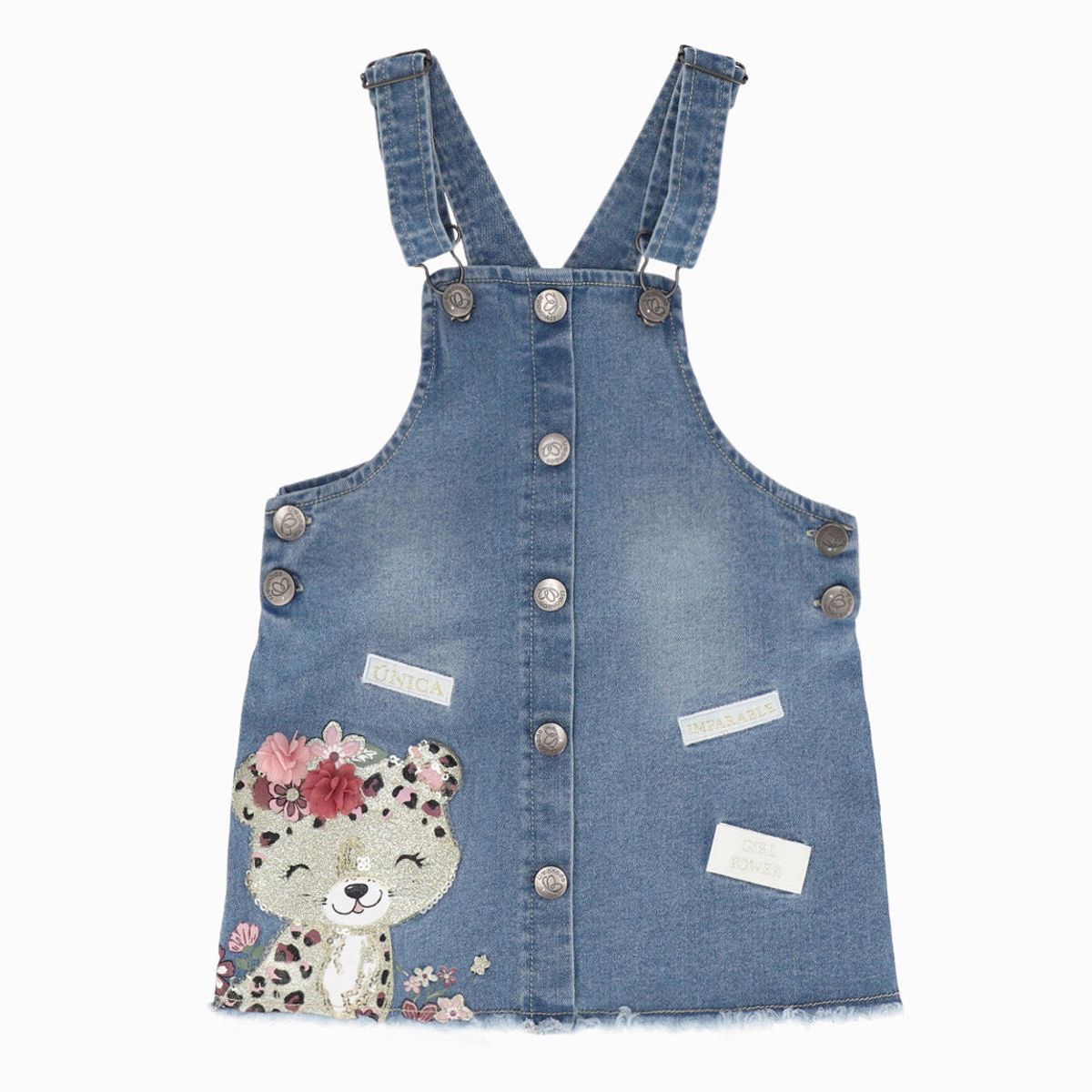 LIMONADA - Vestido bebé jumper celeste Limonada