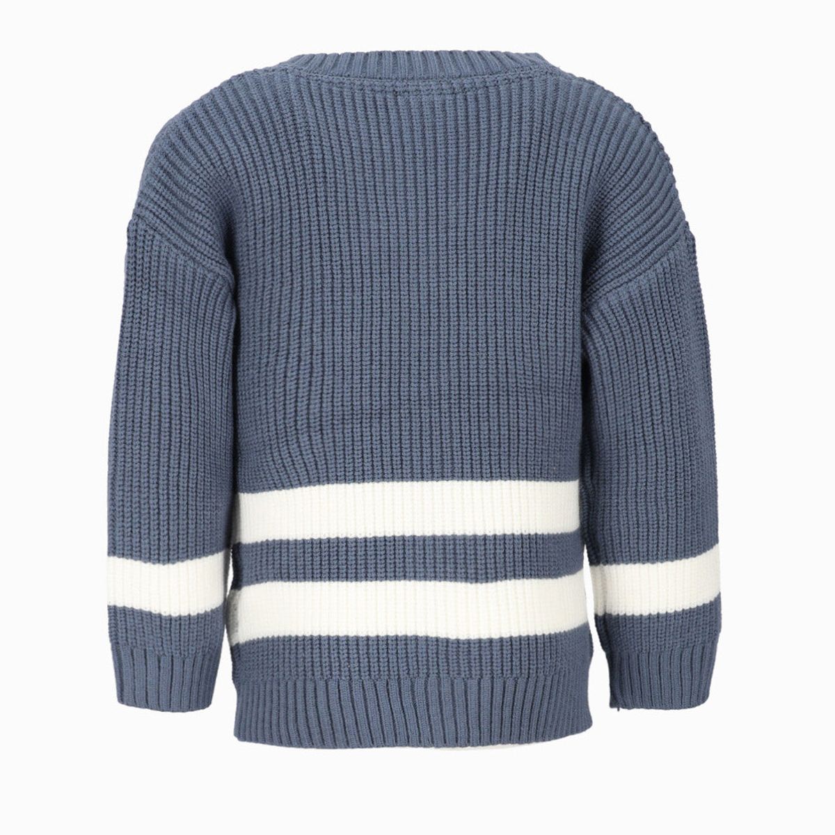 BLACK AND BLUE - Chaleco bebé tejido azul Black and Blue