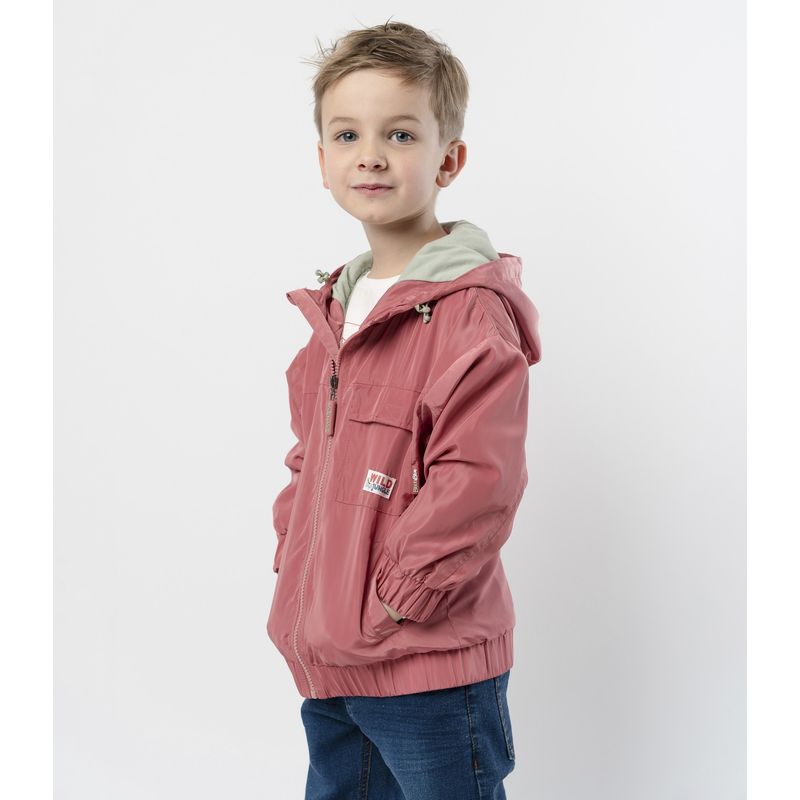 BLACK AND BLUE - Chaqueta niño cortaviento rojo Black and Blue