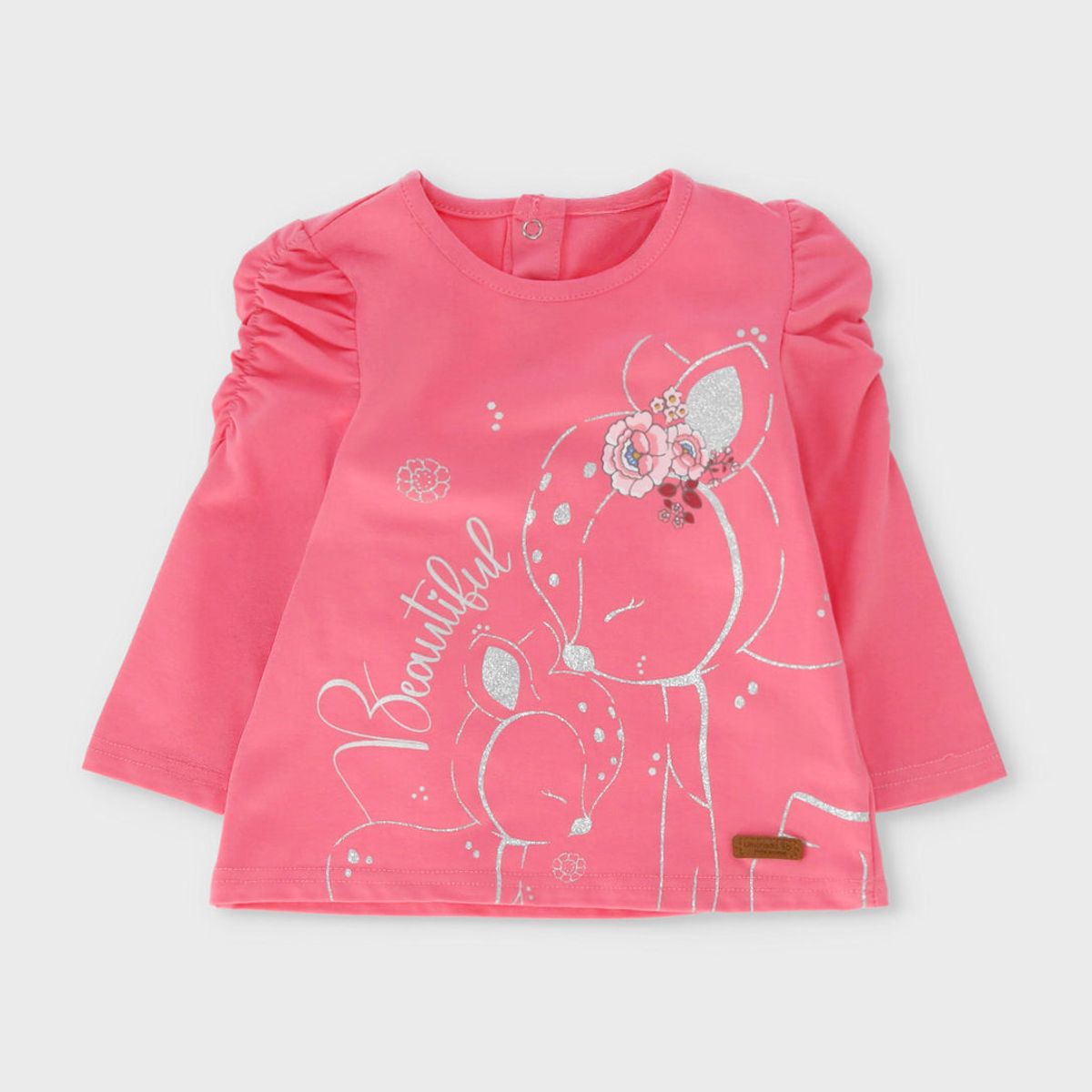 LIMONADA - Conjunto bebé con flores coral Limonada