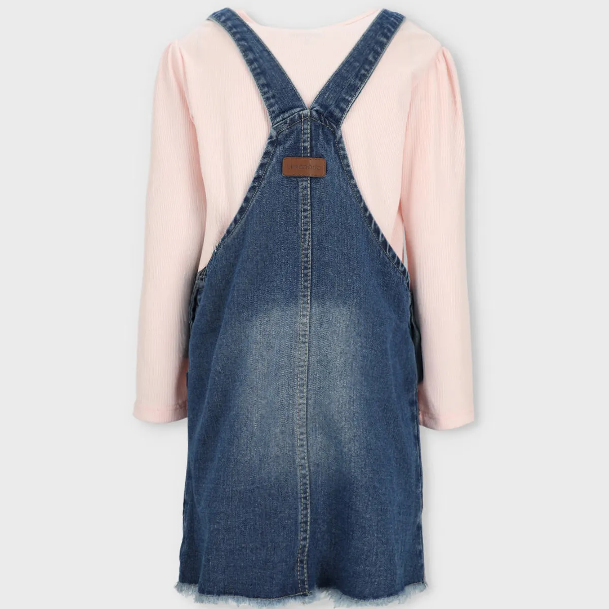 LIMONADA - Vestido niña de denim azul Limonada