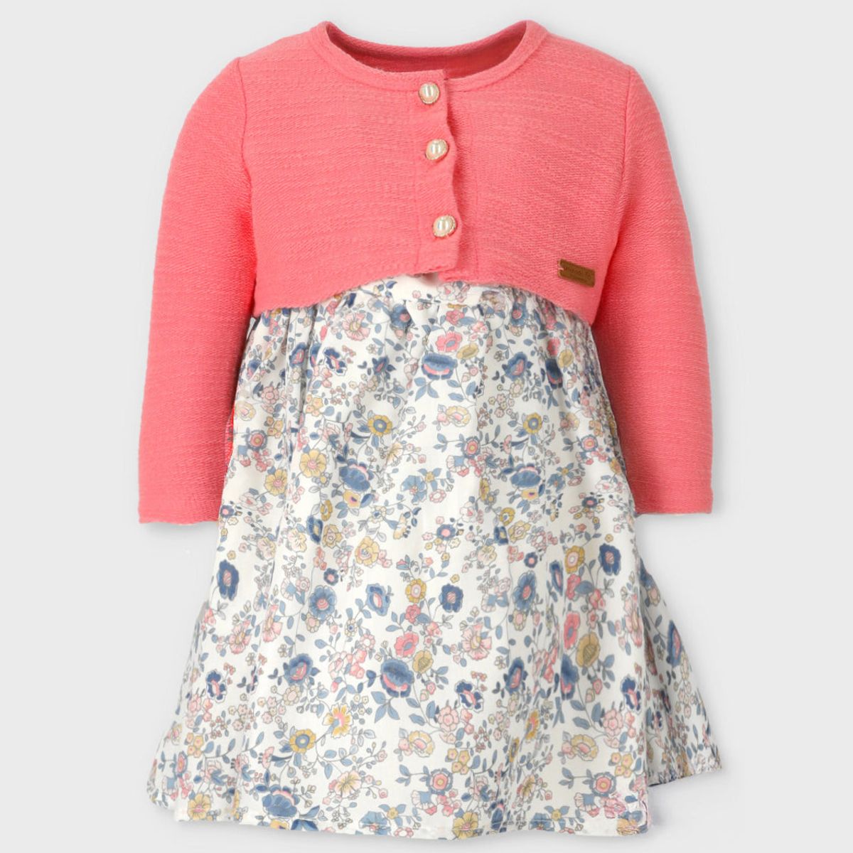 LIMONADA - Vestido niña floreado coral Limonada