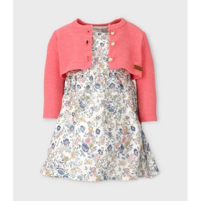 Imagen 2 del producto Vestido niña floreado coral