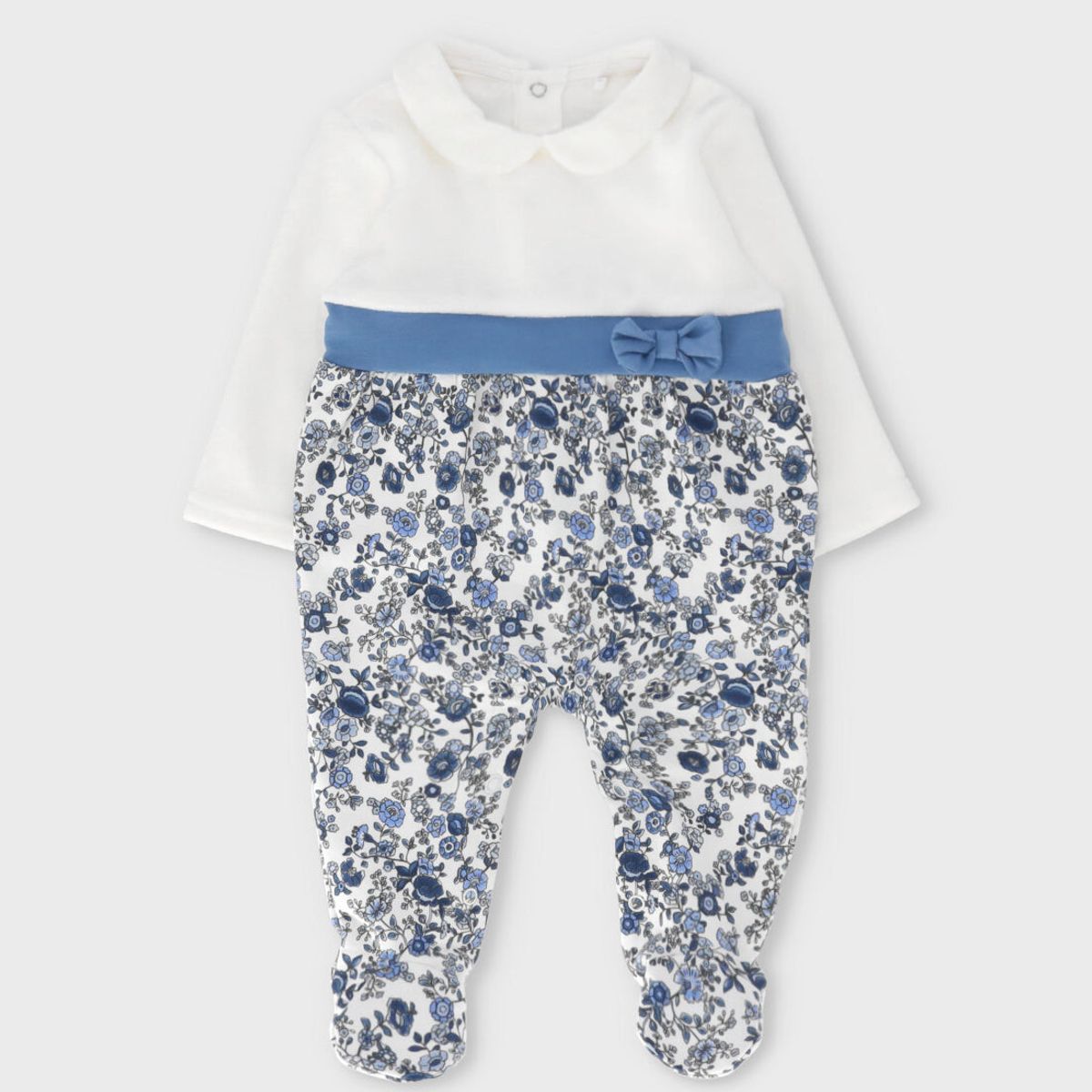 LIMONADA - Enterito recién nacida con flores celeste Limonada