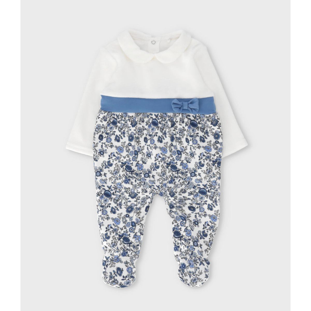 LIMONADA - Enterito recién nacida con flores celeste Limonada