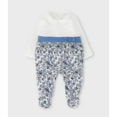 LIMONADA - Enterito recién nacida con flores celeste