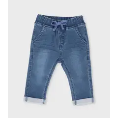 BLACK AND BLUE - Jeans bebé baggy celeste