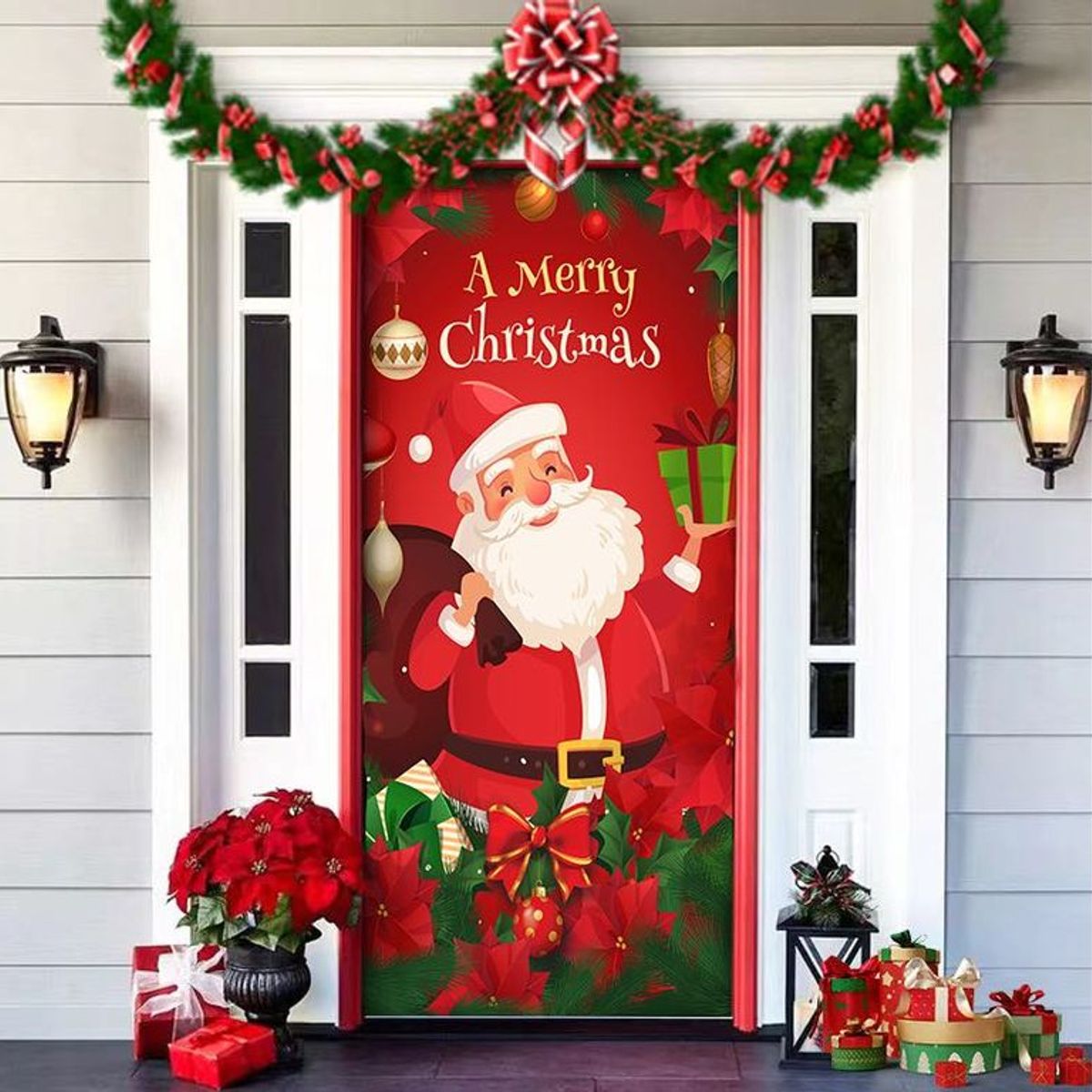 GENERICO - Funda Navidad Para Puerta Decoración Varios Modelos