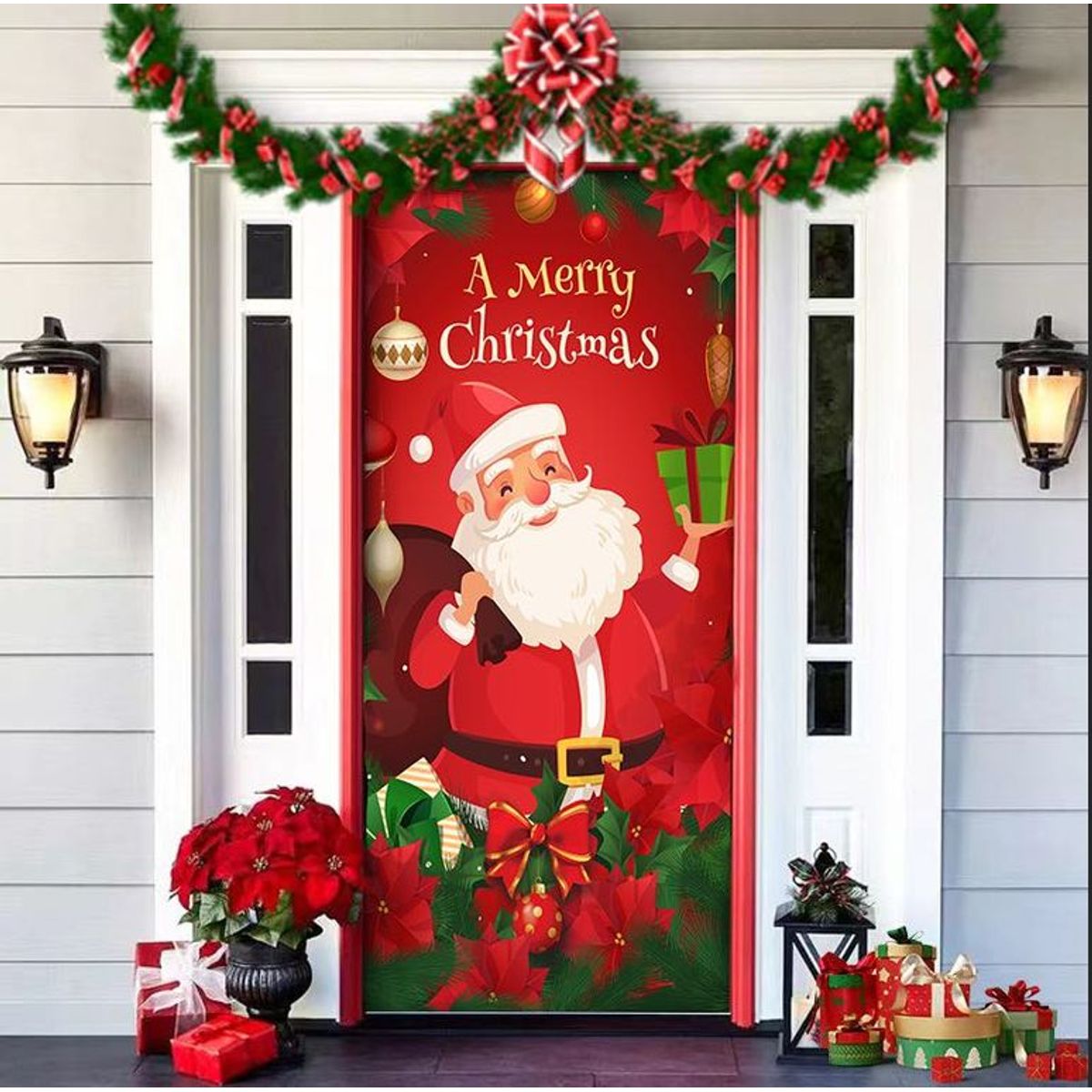 GENERICO - Funda Navidad Para Puerta Decoración Varios Modelos