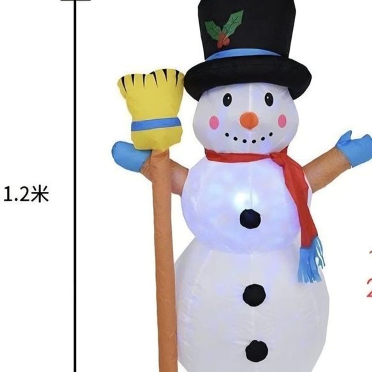GENERICO - Muñeco de Nieve Inflable 12 metros - Figuras Adornos de Navidad
