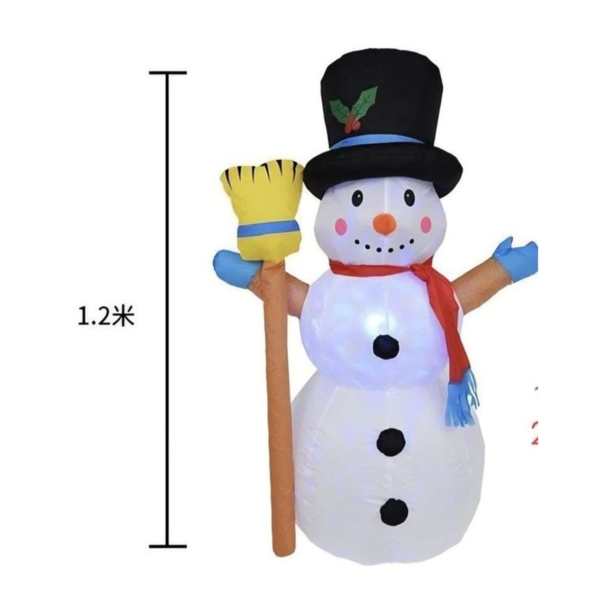 GENERICO - Muñeco de Nieve Inflable 12 metros - Figuras Adornos de Navidad