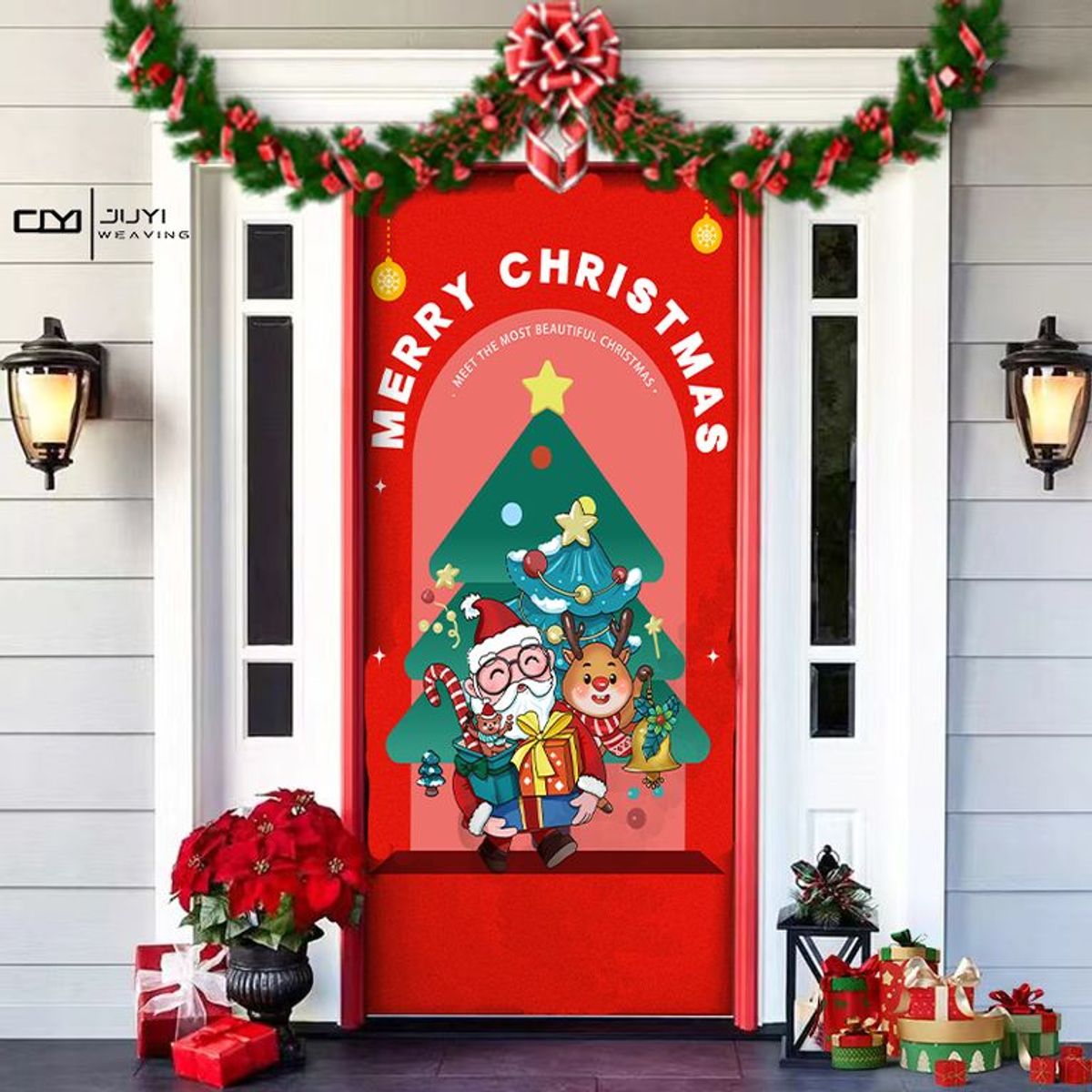 GENERICO - Funda Navidad Para Puerta Decoración Varios Modelos