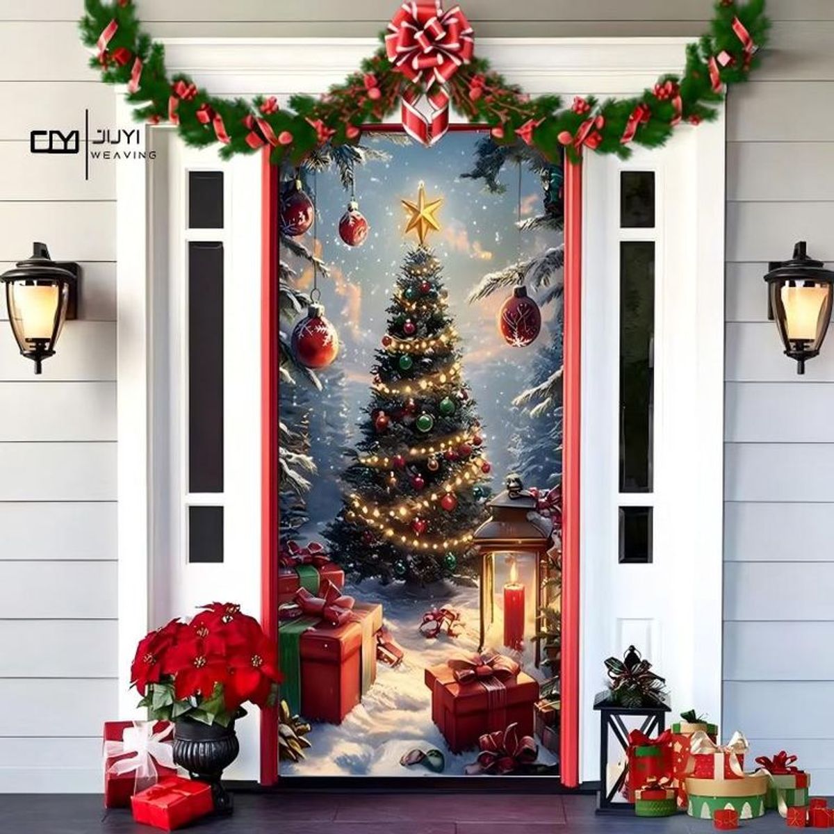 GENERICO - Funda Navidad Para Puerta Decoración Varios Modelos