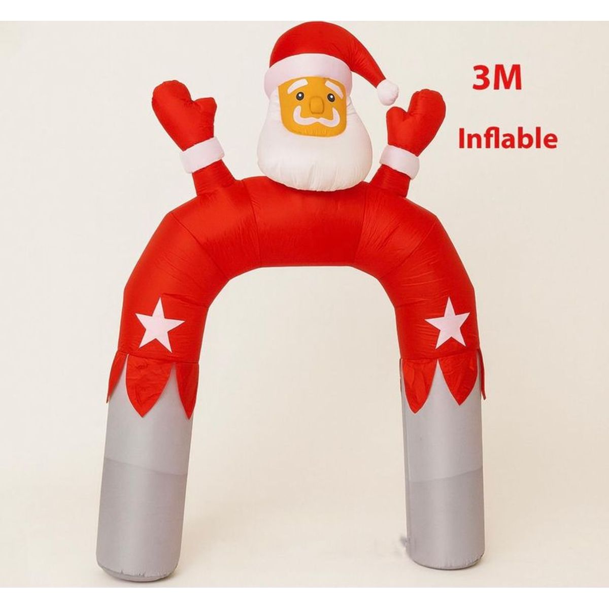 GENERICO - Arco de Viejo Pascuero Inflable 3 metros - Figuras Adornos de Navidad