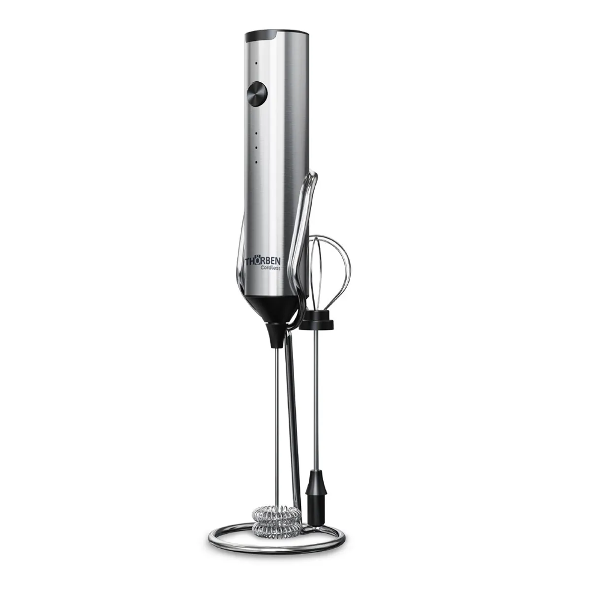 THORBEN - Espumador y Batidor USB Inox Thor Dual Milk Frother
