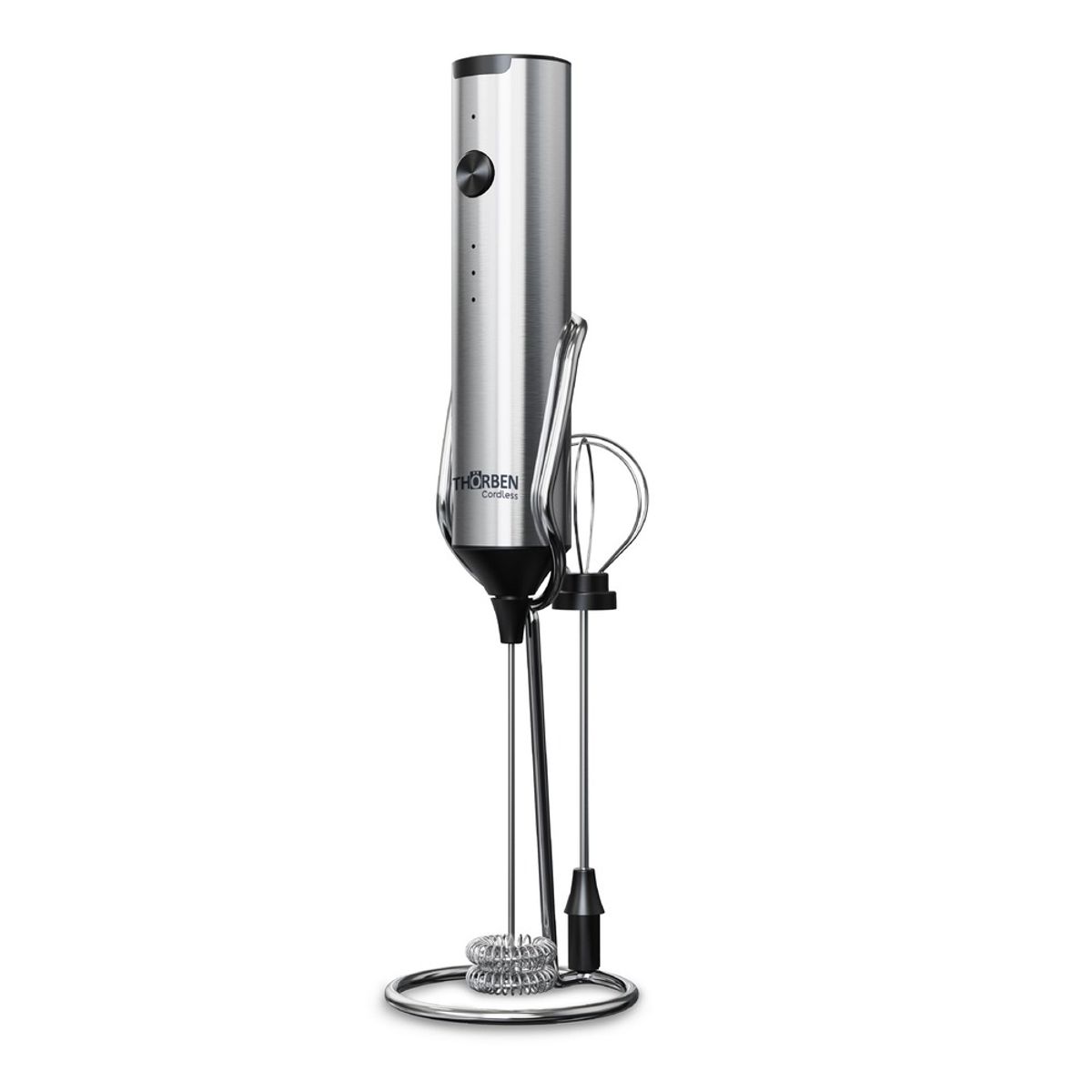THORBEN - Espumador y Batidor USB Inox Thor Dual Milk Frother