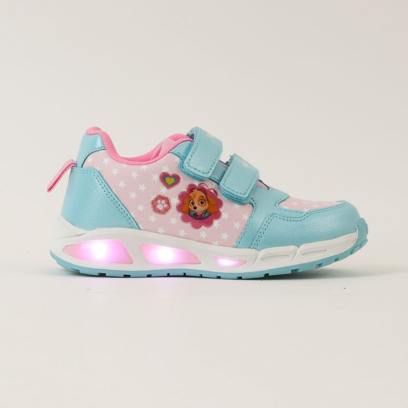 PAW PATROL - Zapatillas Con Luces Niña Celeste Skye Paw Patrol