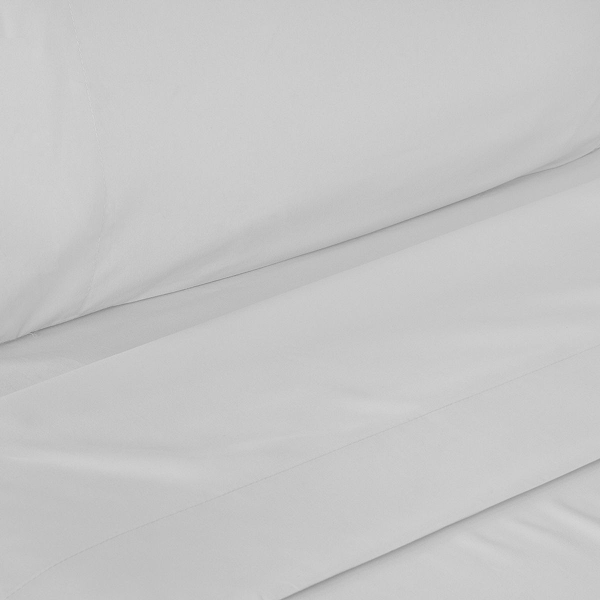 NAUTICA - Juego de Sabanas  1,5 pl  lisas Microfibra  95gsm Nautica Home , Blanco