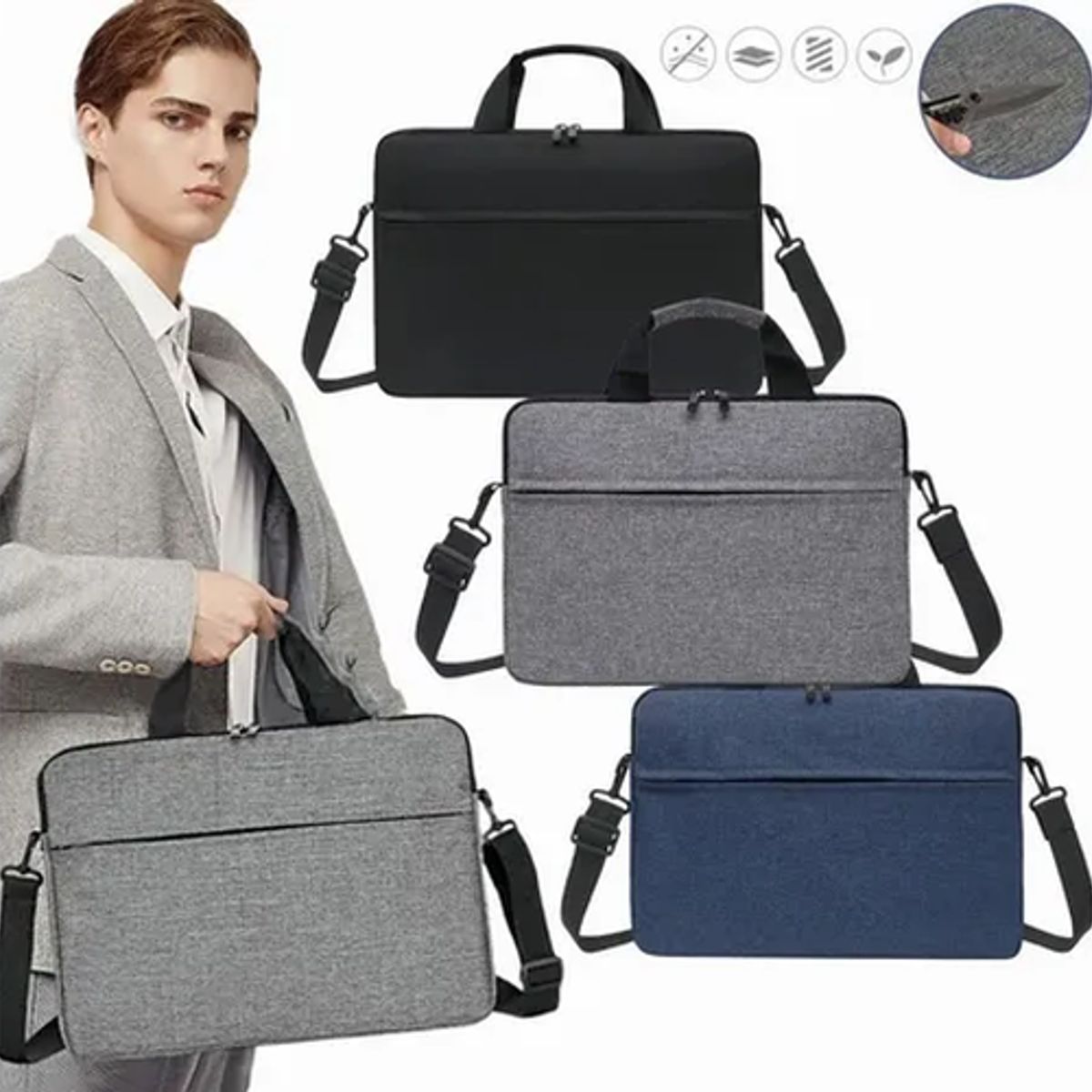GENERICO - Bolso organizador funda notebook impermeable