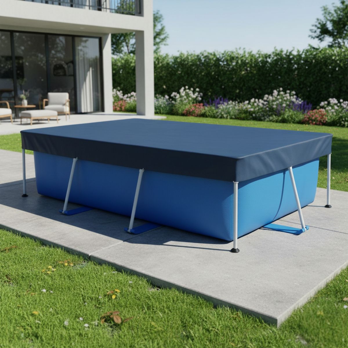 INTEX - Cubrepiscinas 3x2 m  Cobertor Lona Protector Piscina