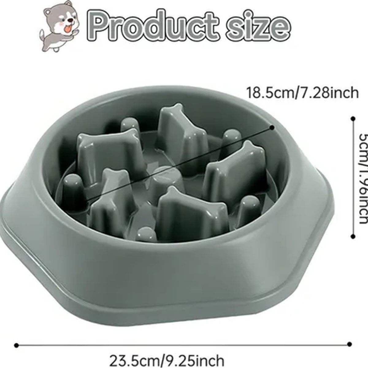GENERICO - Plato Per-Ros come lento perros mascotas color turquesa