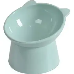 GENERICO - Cuenco inclinado elevado gatosperros Wuf color verde