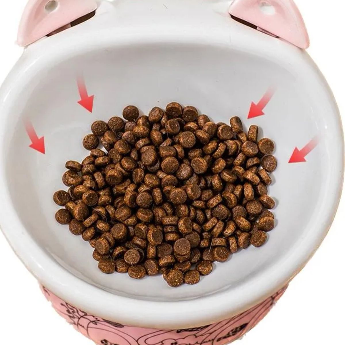 GENERICO - Plato cerámica orejas cuchara mascotas