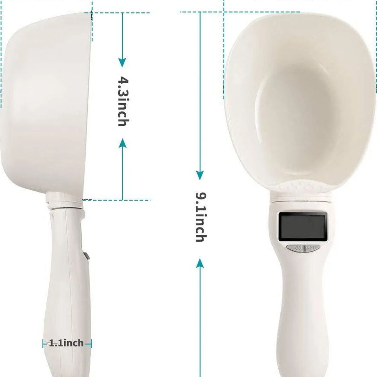 GENERICO - Pala báscula digital alimentos mascotas