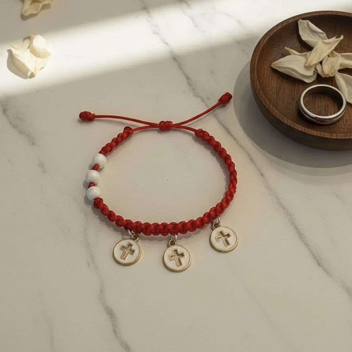 HAOKIDS - Pulsera roja protección niña de la santísima Trinidad