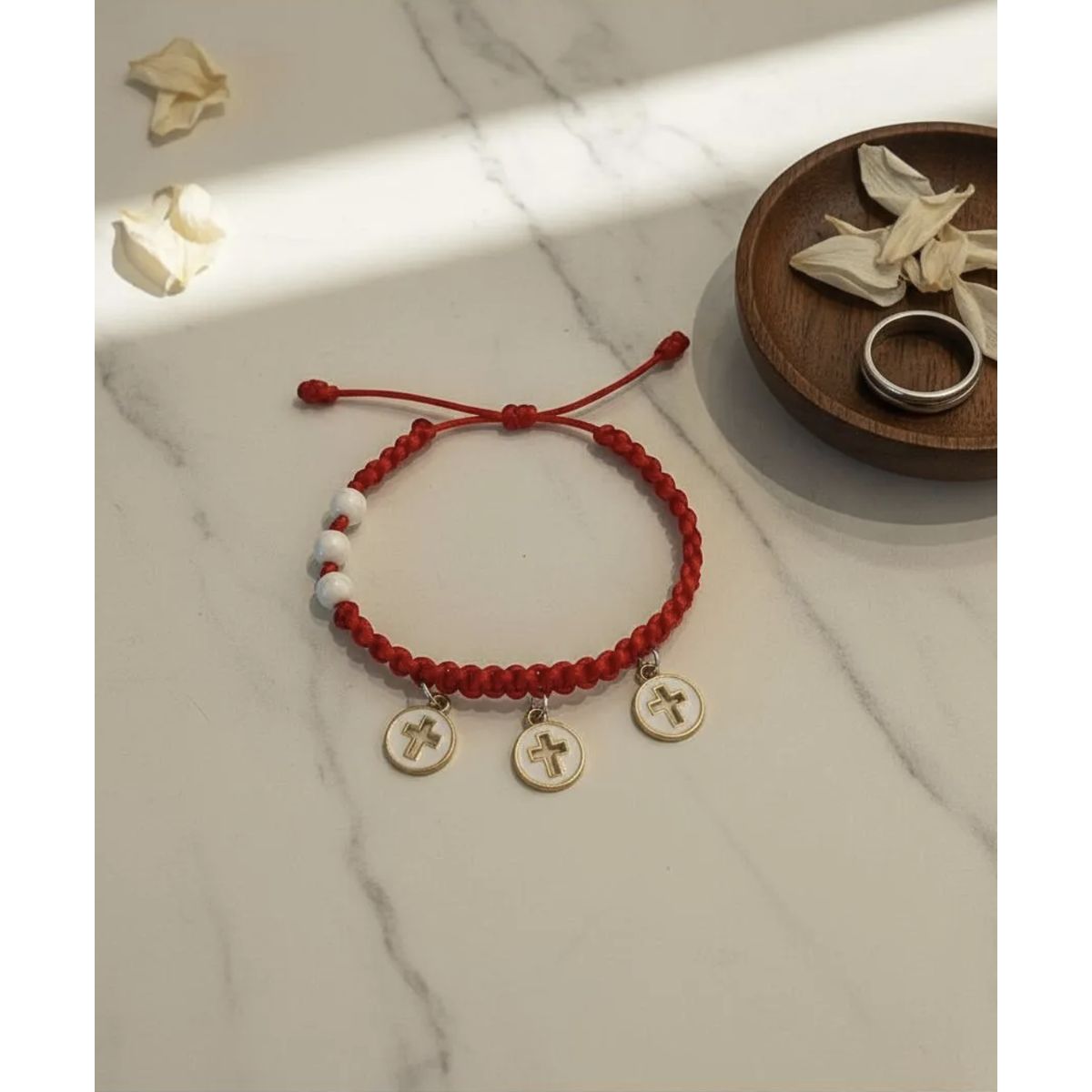 HAOKIDS - Pulsera roja protección niña de la santísima Trinidad