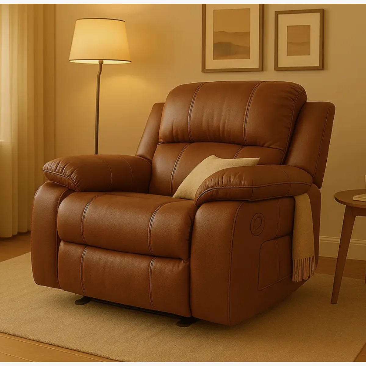 HOMER OUTDOOR - berger comodo sillon reclinable masaje y calefacción hecho en cuero pu