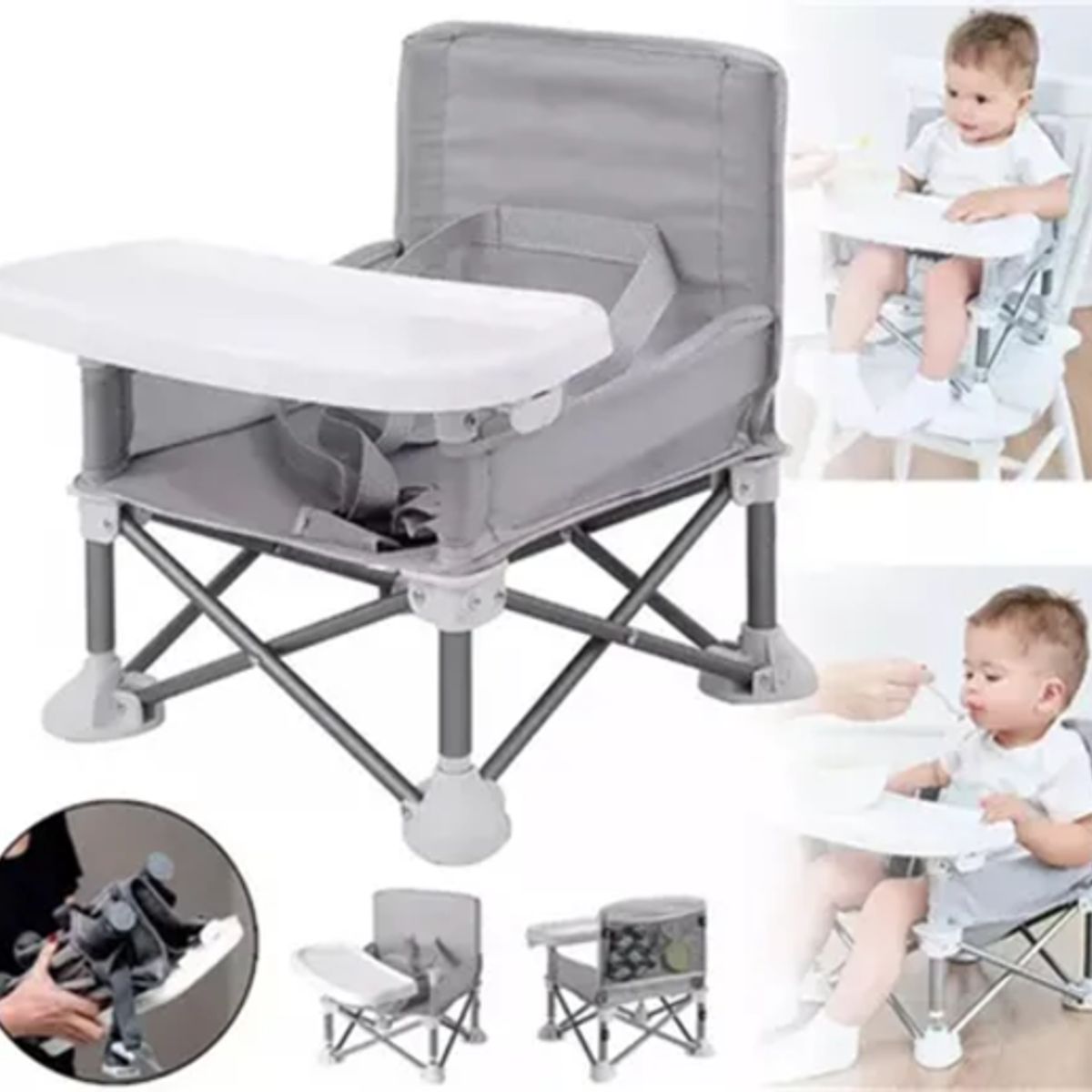 GENERICO - Silla comer periquera plegable bebé hogarexterior