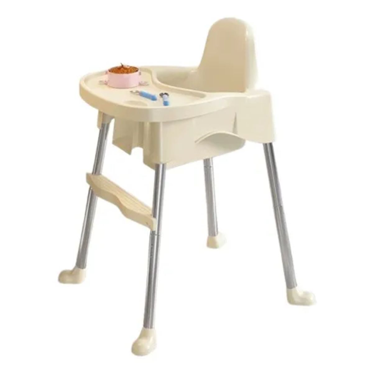 GENERICO - Silla comer bebé ajustable con bandeja y arnés