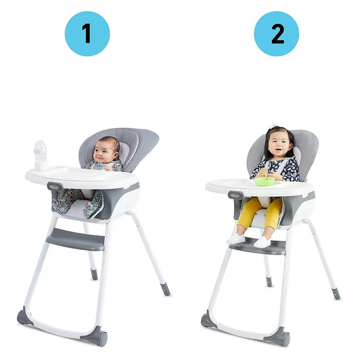 GENERICO - Silla comer Made2grow Monty color gris