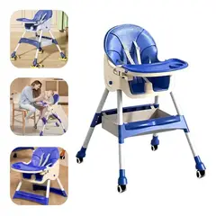 GENERICO - Silla comer Kinder portátil calidad con ruedas