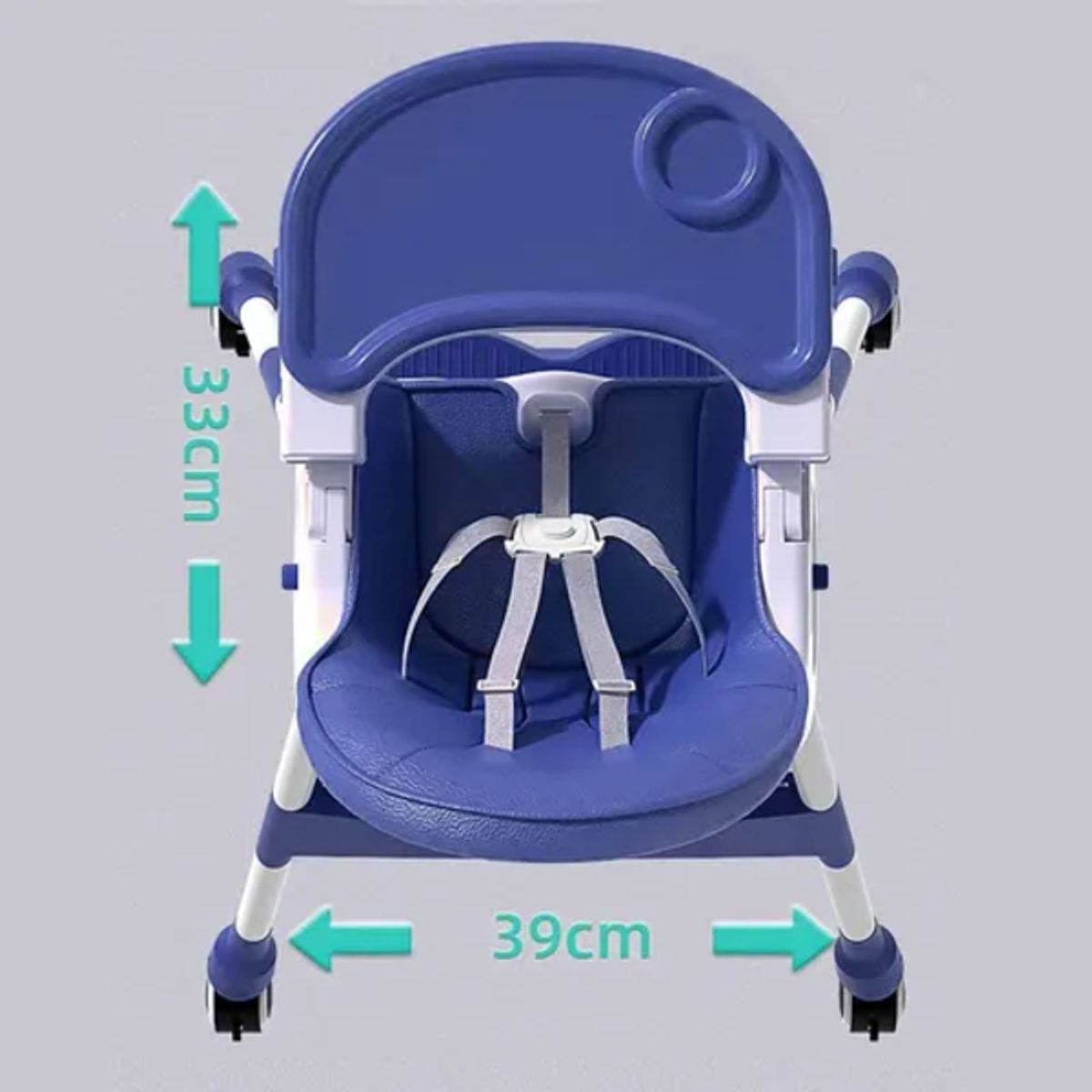 GENERICO - Silla comer Kinder portátil calidad con ruedas